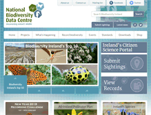 Tablet Screenshot of biodiversityireland.ie